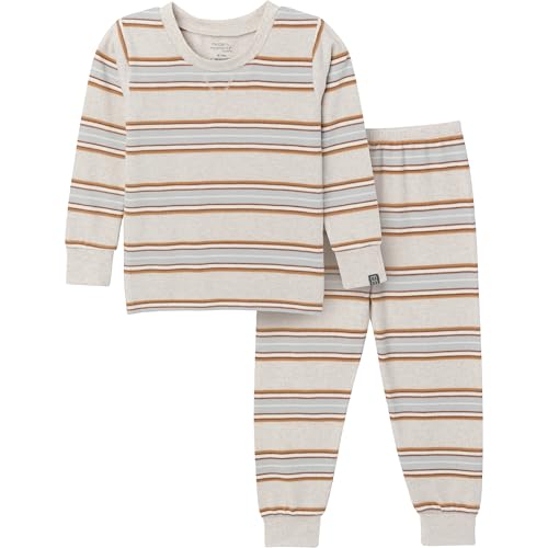 Image of Modern Moments by Gerber unisex-baby Hacci Snug Fit 2-piece Pajama Set