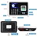 JIAN BOLAND A2 Time Clocks for Employees Small Business-Fingerprint, RFID and PIN Biometric Time Clock, Office Punch Clock, with 5 Badges and USB Drive (0 Monthly Fees)