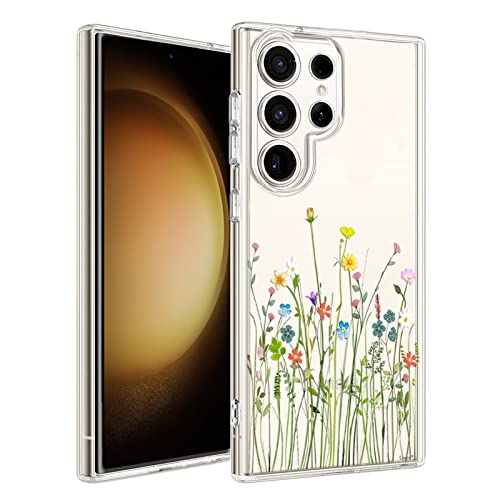 Funda Galaxy S23 Ultra transparente para lucir un ramo de flores en tus fotos de diario