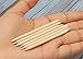 Mini Skater 2.9inch Small Orange Wood Nails Sticks Smooth No Splinters Nail Polish Cuticles Pusher Remover for Cleaning Manicures Pedicures Care Tools Salon & Home Used(50)