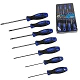 US Pro Set di 7 cacciaviti magnetici Torx Star TRX, da T8 a T30