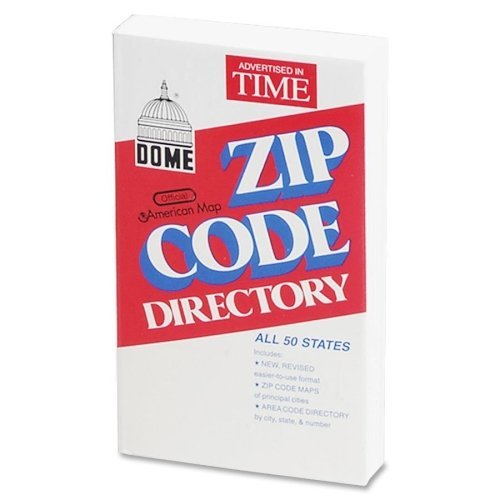 Zip Code Directory, Paperback, 750 Pages by Dome