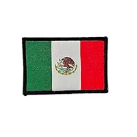Patch Ricamate Bandiera Messico Con Colori Ufficiali - Scudo Ricamato - Patch Motociclistiche Ricamate - Patch Militari, Toppa Messico (Messico