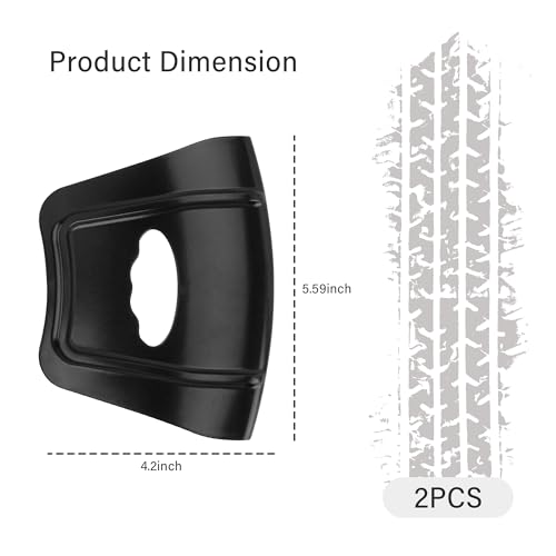 Image of OFBAND 2PCS Upgraded Rim Protector for Car Wheels,Ergonomic Design Rim Guards for Car Rims with Double Convex Rib Non-Slip Edge,Universal Wheel Protectors Rim Fits Motocycles SUVs Bikes (Black)