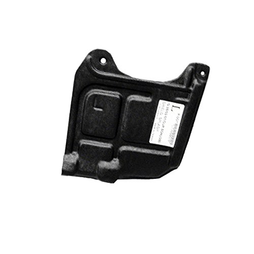 Image of DAT AUTO PARTS Front Left Undercar Shield Fits 2003-2009 Nissan 350Z | Driver Side, Fits Infiniti G35, Coupe, Sedan, Black Textured Plastic, Replaces NI1228116, 75894AL500