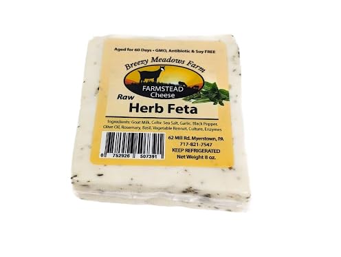 GenericBreezy Meadows Farm Raw Herb Feta 8 oz (Pack of 2)