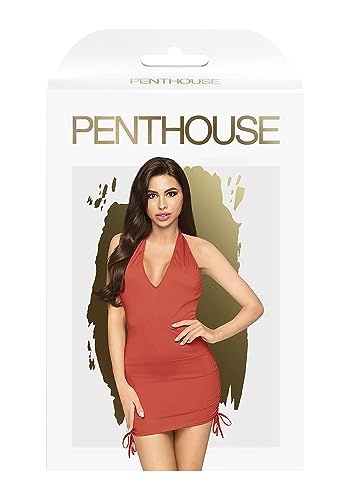 PENTHOUSE, mini-Dress, Dress, Different Sizes, Lingerie, 'Earth-Shaker', 2 Pieces, red, Size:M-L - Image 3