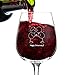 Happy Anniversary! Wine Glass- 12.75 oz. - Romantic Red or White Wine Glass - Made in USA – Cool Present Idea for Anniversary, Newlywed, Wife or Her (Qty. 1)