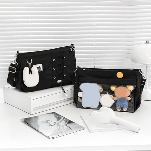 Itabag à cordon de serrage et motif étoiles joli sac décontracté