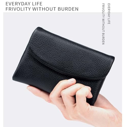 Precious Wallet, Unisex Pebble Leather Wallet, Unisex Pebble Real Leather RFID Wallet, Small Compact Bifold Pocket Purse, Can Hold Coins, ID Cards (#26)3