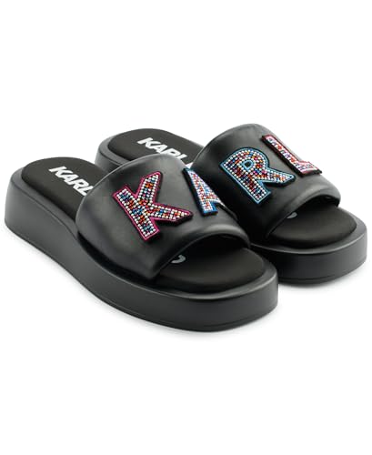 Image of KARL LAGERFELD Women's Opal Embellished Platform Sandal