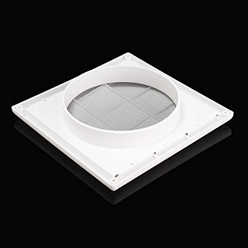 Rejilla de ventilación plástica blanca para pared, cubierta 200x200x40mm para conductos, calefacción y ventilación miniatura 4