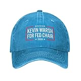 Kevin Warsh for Fed Chair 2026 Hat Classic Baseball Cap Blue