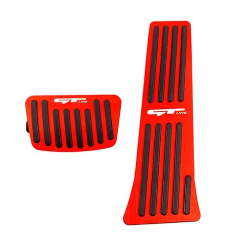 TDOFYH Aluminum Alloy Pedals Cover for K 5 2020 2021 2022 2023 2024 2025 2026 Non-Slip Auto No Drilling Aluminum Brake and Accelerator Pedal Covers 2PCS(RED)