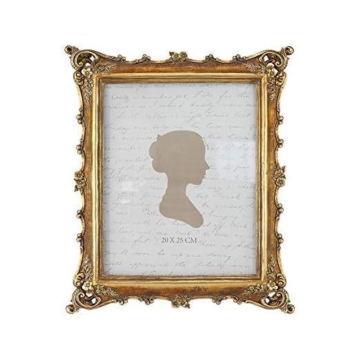 Sunlit Vintage Picture Frame 8x10 Inch, Luxury Antique Photo Frames with Glass Front, Photo Display, Tabletop Wall Hanging, Gift Ideas, Bronze Gold