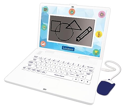 Lexibook - Bilingual and Educational Laptop English/Spanish - Toy for Children, 170 Activities to Learn Languages, Mathematics, Logic, Clock Reading, Play Games and Music, Large Screen - JC599i2 by LEXiBOOK - Used condition - US$49.52