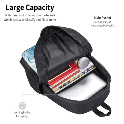 Mochila plegable ligera negra 20L para viaje miniatura 5