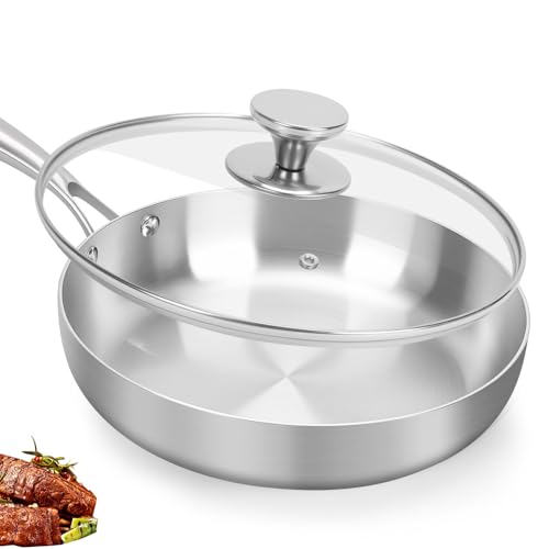 26.5 * 5.6 cm, Frigideira Inox, Fritadeiras e Frigideiras, Frigideira Profissional, Frigideira Antiaderente, Frigideiras, Frigideira Fundo Triplo, Frigideira Inox Fundo Triplo