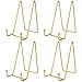 6 Zoll Metall Tellerständer, Gold Tellerhalter Eisen Staffelei Aufsteller Display Ständer schöner Bilderständer für Foto, Teller,Bild ( 4 Stück)