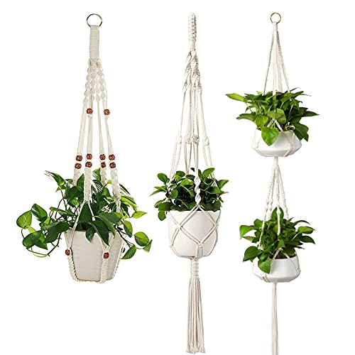 Newthinking Lot de 3 suspensions en macramé Cover