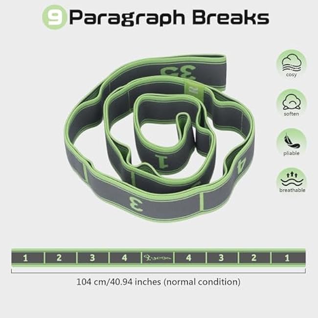 Stretch Band Strap Number Elastic Stretching Strap Exercise Bands Yoga Equipment for Exercise Fitness Workout Physical Therapy