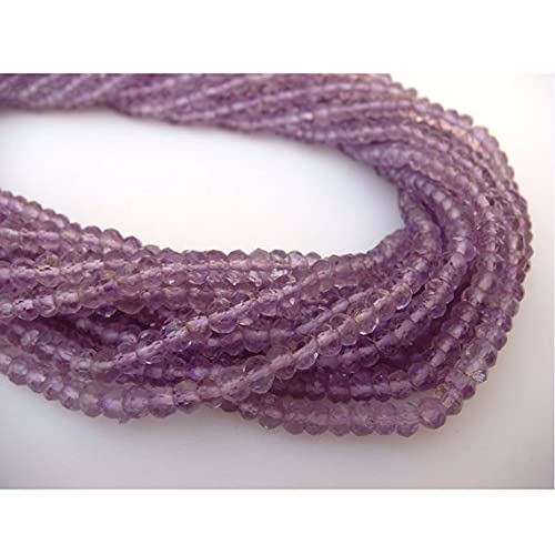 Améthyste rose 3mm perles rondelles micro facettées pour création de bijoux DIY - 3