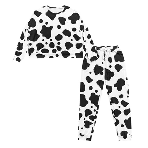 Women's 2 Piece Printed Pajama Set Long Sleeve Sleepwear Set with Long Pants Casual Lounge Sets with Pocket2