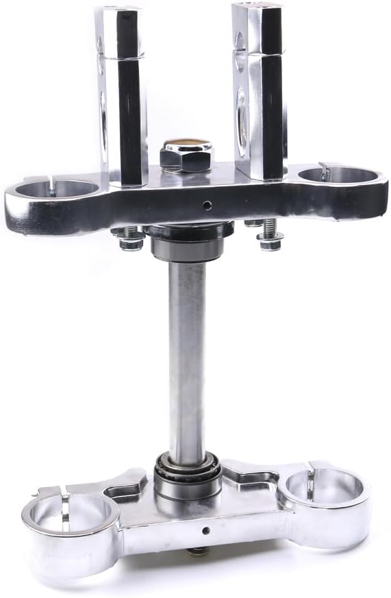 45mm/48mm Complete Upside Down Front Fork Shocker + Triple Clamp Handlebar Riser Set for Dirt Pit Pro Trail Bike 110cc 125cc 150cc (Gold)