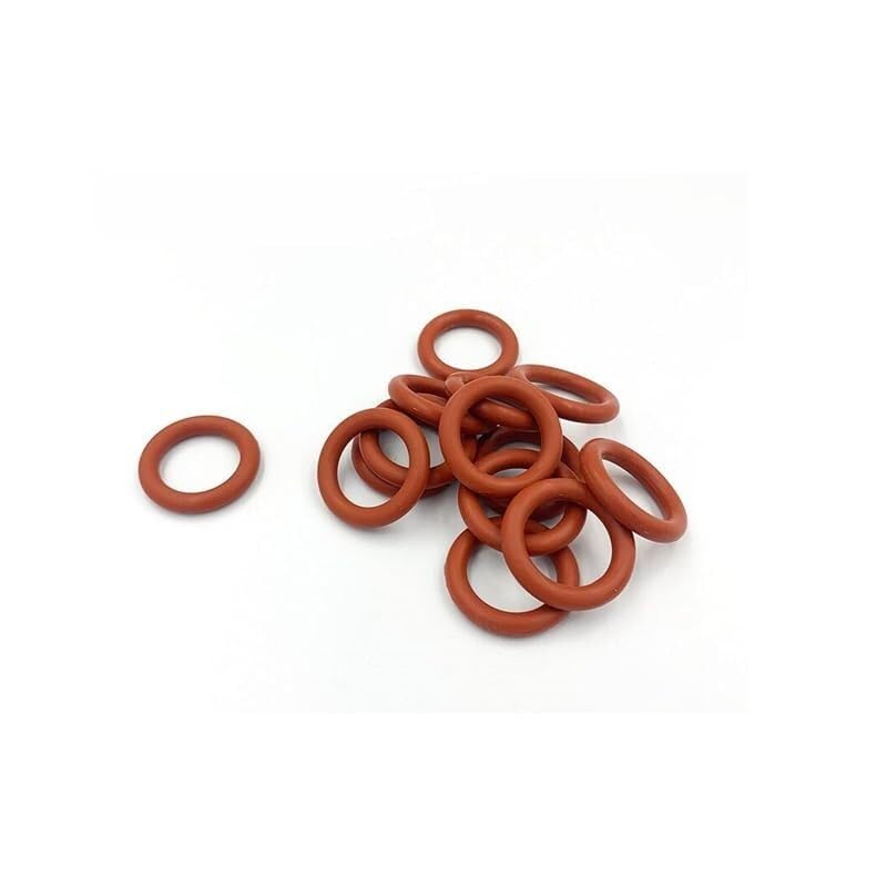 CS 3,5 mm, O-ring in silicone alimentare resistente al calore, O-ring di tenuta in gomma bianca/rossa VMQ, spessore 3,5, diametro esterno 10-245 mm,Materiale Affidabile(Rot,OD 31MM (20PCS)-3.5MM)