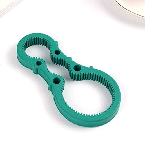 Garasani 3 In 1 Kitchen Tool Silicone Easy Arthritis Jar Opener Convenience Multi-Function Jars/Bottles Wine Opener Kitchen Tool (Green) #TOP1