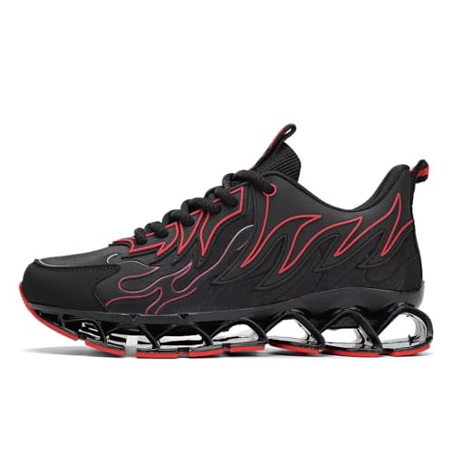 Image of Mens Running Shoes Mesh Breathable Trail Runners Fashion Sport Blade Walking Tennis Sneakers