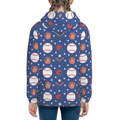 Balls Gloves Bat Helmet Kids Pullover Hoodies Boys Sweatshirts Girls Athletic Clothes with Pocket4