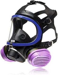 Dräger X-plore 5500 Full-Face Respirator Mask + 2x Combination Cartridge OV/AG/HF/FM/CD/AM/MA/HS/P100 | One size fits most | NIOSH Certified Eye and Respiratory Protection, Anti-Fog, 180° View