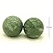 1.4'' Marble Baoding Chinese Health Stress Exercise Balls in Natural Stone Color Blackish Green Craft Collection