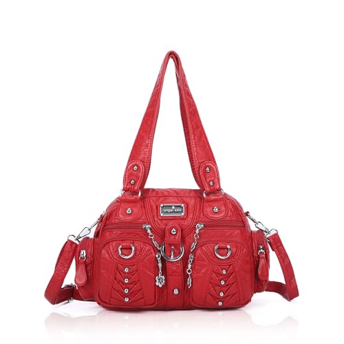Image of Angel Kiss Small Purse Handbag for Women Crossbody and Shoulder Bags Multipocket Soft Hobo Purses