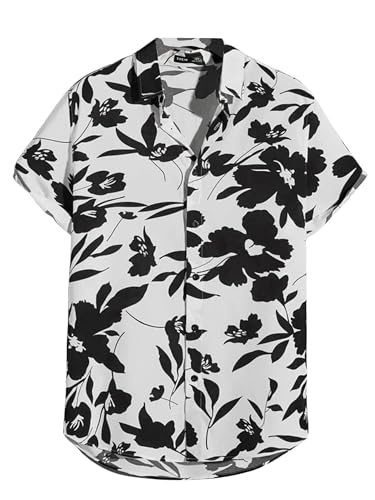 Image of Leriya Fashion Men's Leaves Regular Fit Shirt