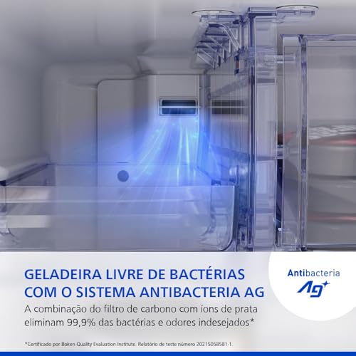 Refrigerador Panasonic Duplex Frost Free 435 Litros Cinza NRBT56PD4XA – 127 Volts