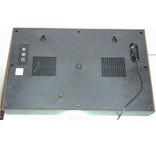 RELOGIO DE PAREDE LED DIGITAL COM CALENDARIO TERMOMETRO MEDIDOR DE TEMPERATURA EM METAL HERWEG