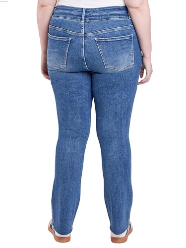 Royalty For Me Womens Women's Luxe Premium Stretch Slim Straight Jeans3