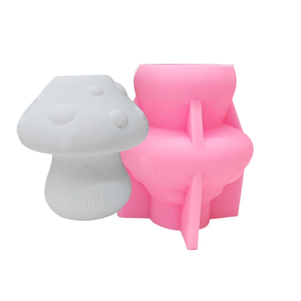 TREABEAR 3 stampi in silicone per funghi, stampi in silicone per colata autunnale, stampi in gesso per versare, stampi in silicone per candela, per
