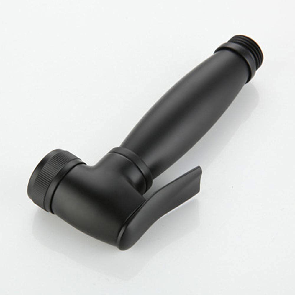 Set di spruzzatori per Bidet, spruzzatore Portatile Nero, Multifunzione, Caldo e Freddo, Maniglia pressurizzata, Kit per la Pulizia del Bagno, Doccia per WC o - B (A)