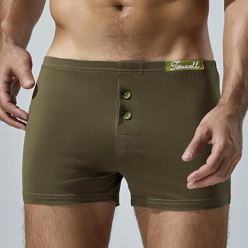 Mens Boxers – Comfortable Cotton Underwear for Men Sports Homewear Underpants Button Fly Mens Boxershorts4
