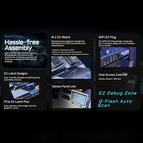 GIGABYTE X870E AORUS Master AM5 LGA 1718, ATX, DDR5, 4X M.2, PCIe 5.0, USB4, Wi-Fi 7, 5Gbe LAN, EZ-Latch, Q-Flash - Scheda madre - Immagine 5