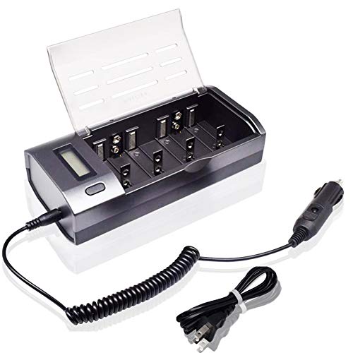 Universal Battery Charger LCD for C D 9V AA AAA Ni-MH NiCD Rechargeable Battery