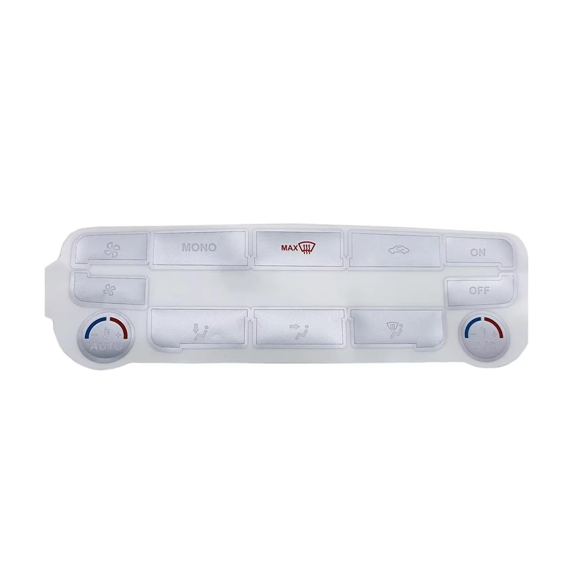 Autocollants boutons climatisation Mondeo MK4 et S-Max de 2006 à 2015 en couleur argent