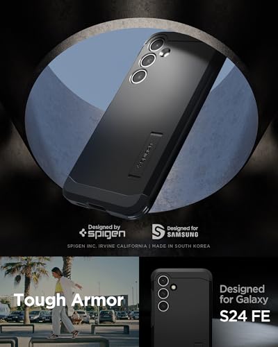 Spigen Store Spigen Tough Armor Case for Samsung Galaxy S24 FE, Black - Image 3