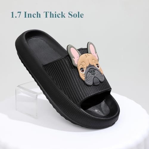 Pillow Slippers for Women Men, Thick Sole Ultra Cushion Cloud Slippers Summer Beach Slides Bathroom Sandals with Anti-Skid Sole3