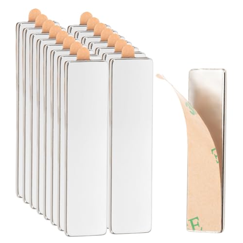 20 Stück Magnete zum Kleben Magneten Neodym 30x10x1mm Magnet Selbstklebend Flach für Whiteboard Kühlschrank Fotos Magnetstreifen Magnettafel Jalousien Basteln