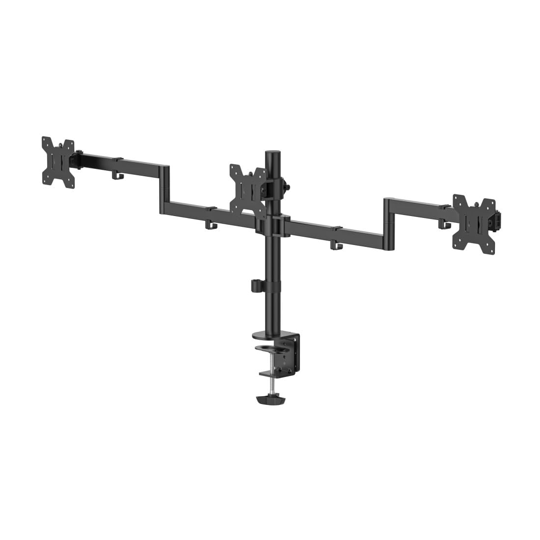 Hama Support Ecran PC (pour 3 moniteurs, Pivotant et Inclinable) Noir