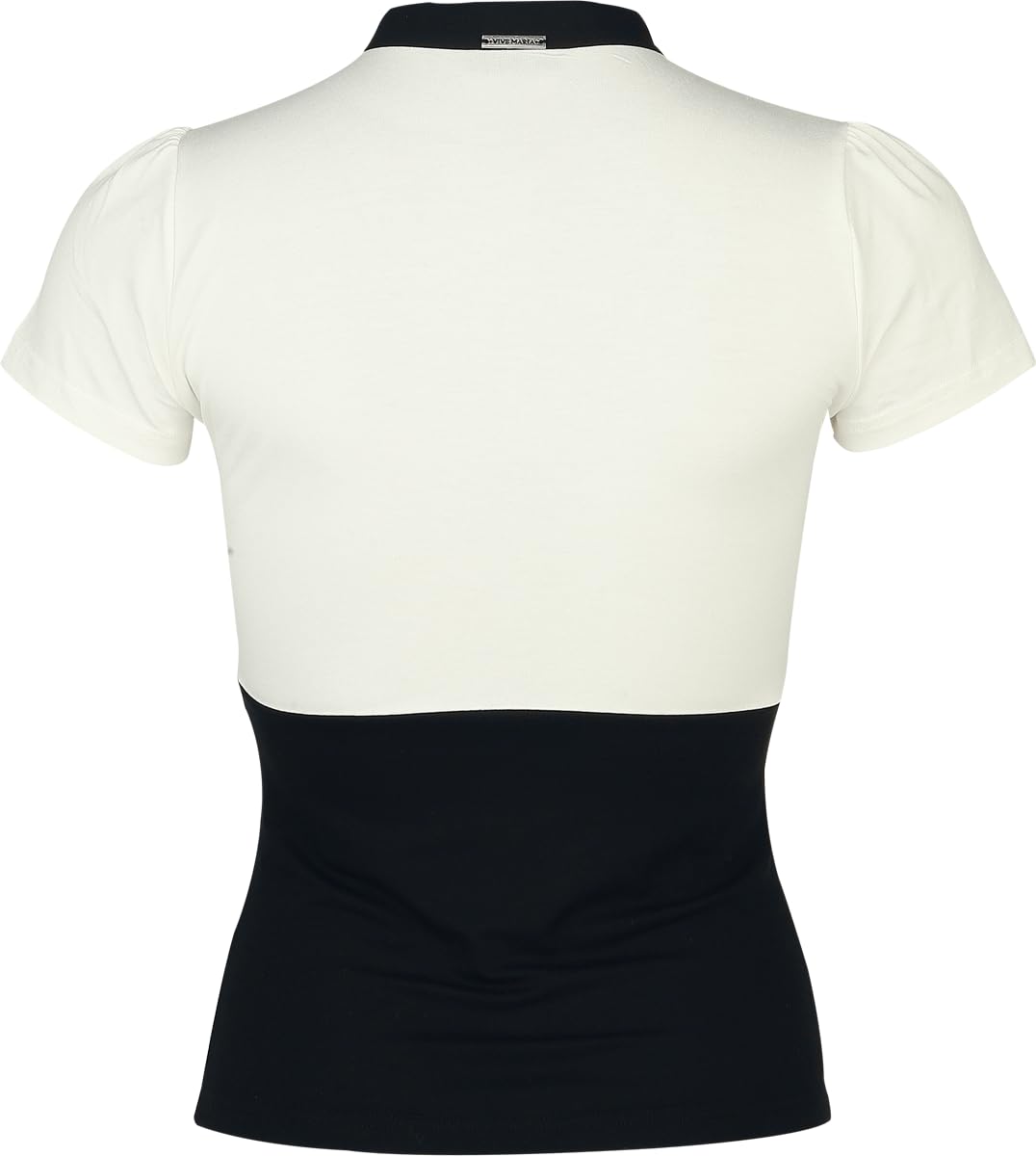 Vive Maria French Love Donna T-Shirt Nero/Panna 94% Viscosa, 6% elasthane Regular